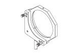 Holders for circular mirrors and beamsplitters