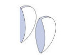 Commercial convex lenses