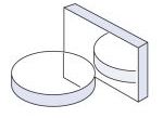 Plane mirrors (1λ over 25mm)