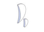 Crown glass meniscus lenses